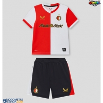 Otroški Nogometni dresi Feyenoord Domači 2025-26 Kratek Rokav (+ Kratke hlače)